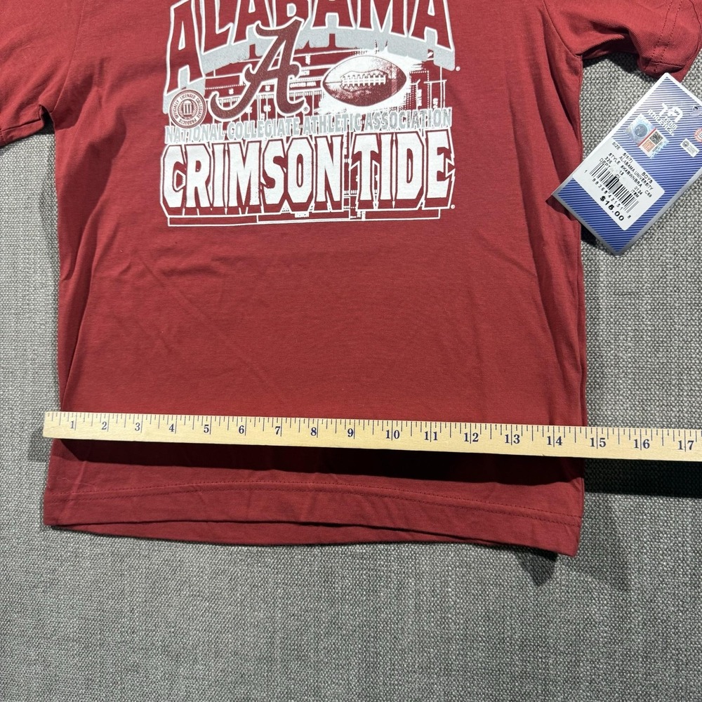 Alabama Crimson Tide Shirt Boys Small Red NCAA Football Team Athletics Tee - Picture 4 of 6
